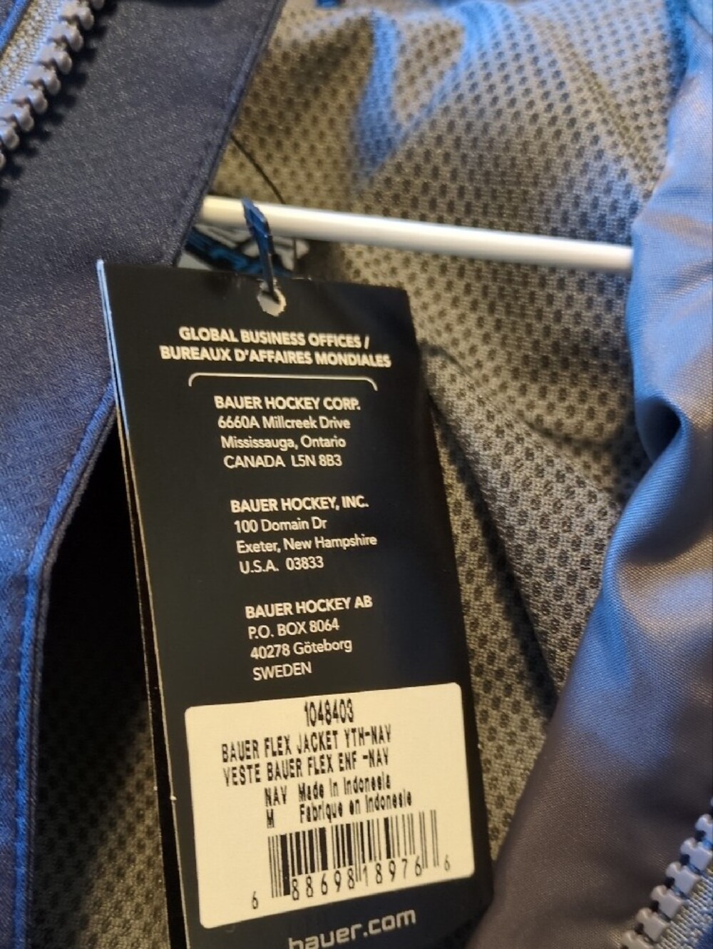Bauer Navy Blue Softshell Performance Jacket - Picture 11 of 11